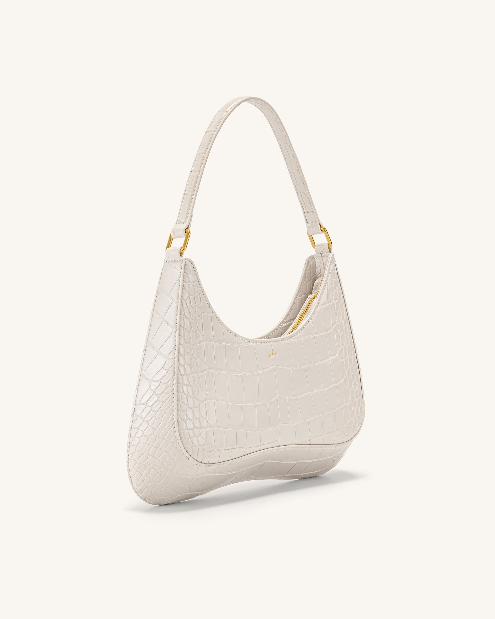 Ruby Shoulder Bag - White Croc - Image 2