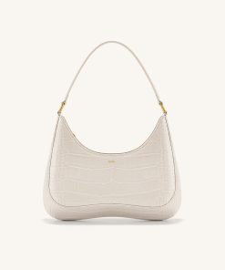 Ruby Shoulder Bag - White Croc