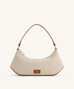 Lily Shoulder Bag - Brown Canvas