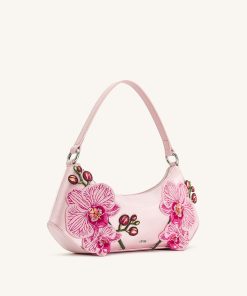 Alternative view of Lily Orchid Embroidered Shoulder Bag - Pink
