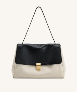 Hilary Shoulder Bag - Black Canvas