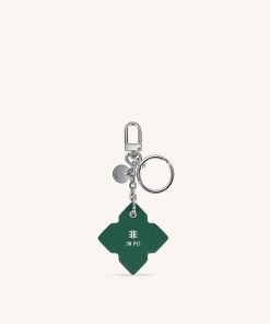 Alternative view of Rhombus Bag Charm And Key Holder - Dark Green
