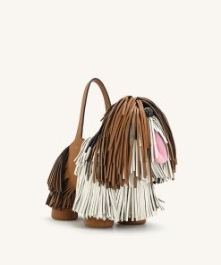 Nita Puppy Shape Handbag - Brown