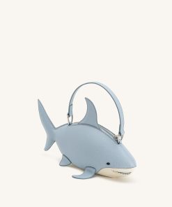Alternative view of Nerys Shark Look Top Handle Bag - Light Blue