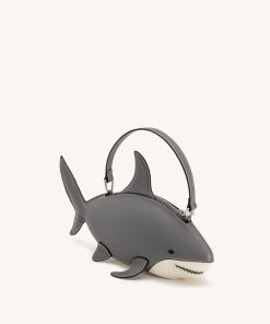 Alternative view of Nerys Shark Look Top Handle Bag - Grey