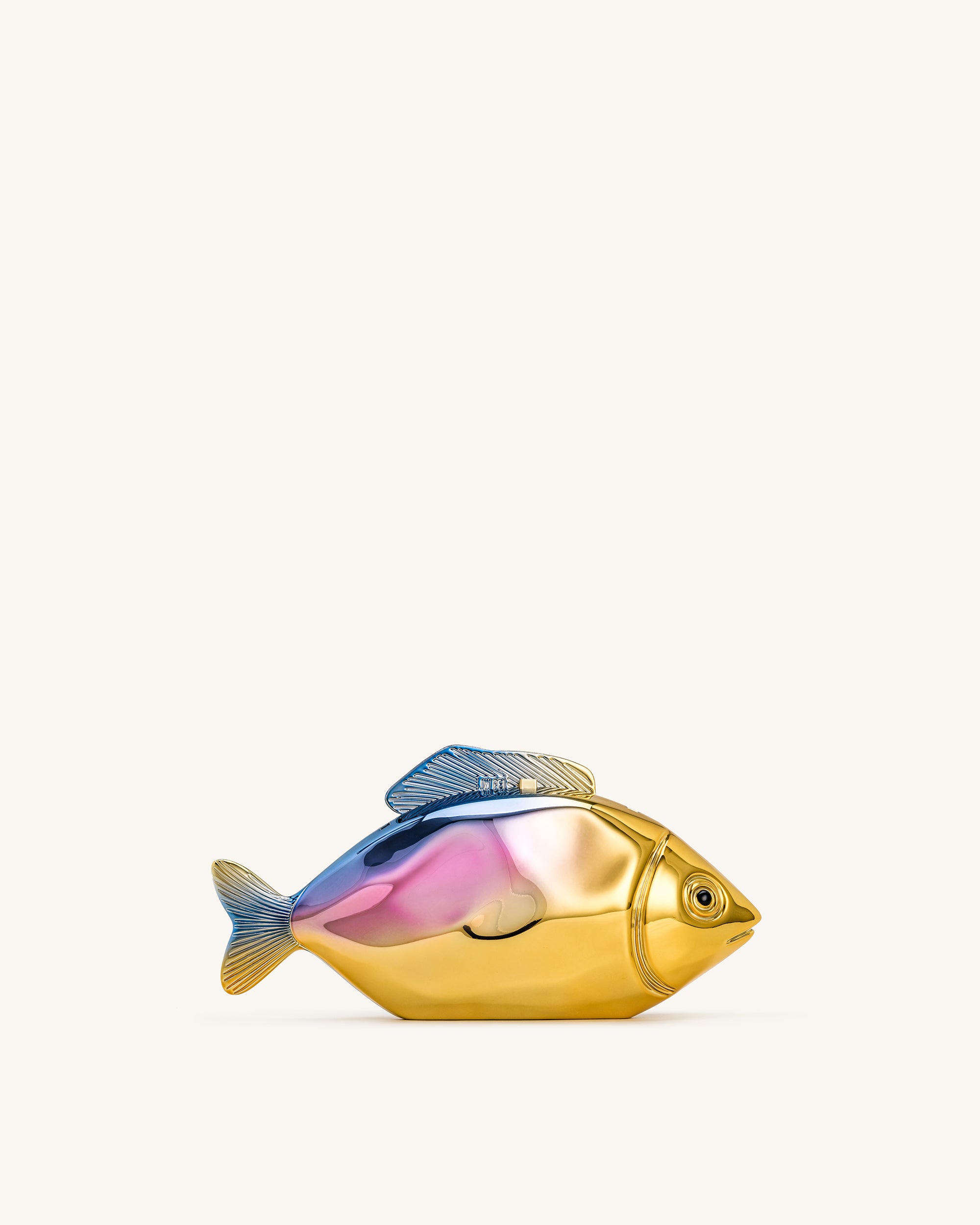 Fish Shaped Clutch - Gold/Blue - Image 3