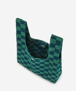 Alternative view of Molly Checkerboard Market Bag - Jungle Green