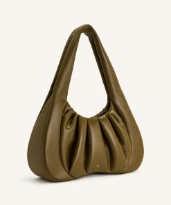 Alternative view of Ashley Ruched Shoulder Bag - Dark Olive