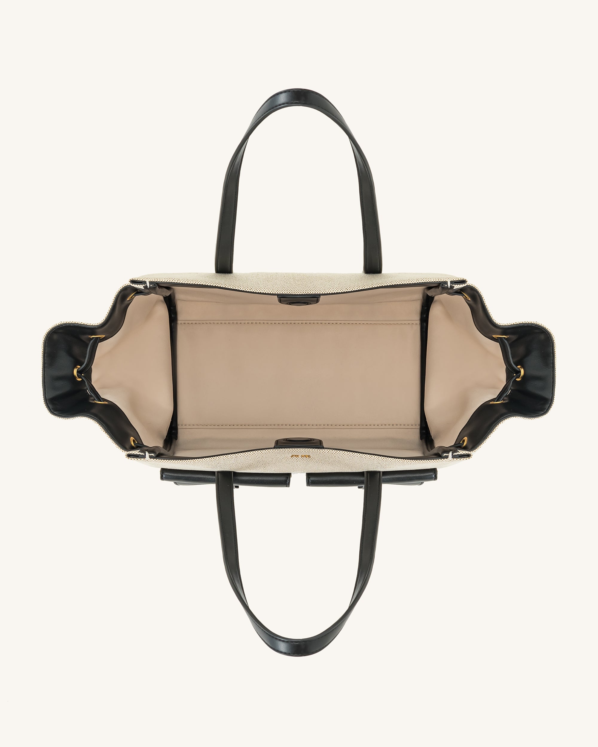 Linda Tote Bag - Black Canvas - Image 4