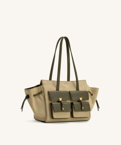 Alternative view of Linda Faux Suede Tote Bag - Green