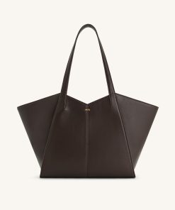 Kiana Large Capacity Tote Bag - Caramel