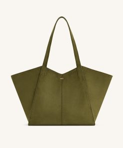 Kiana Large Capacity Tote Bag - Dark Olive
