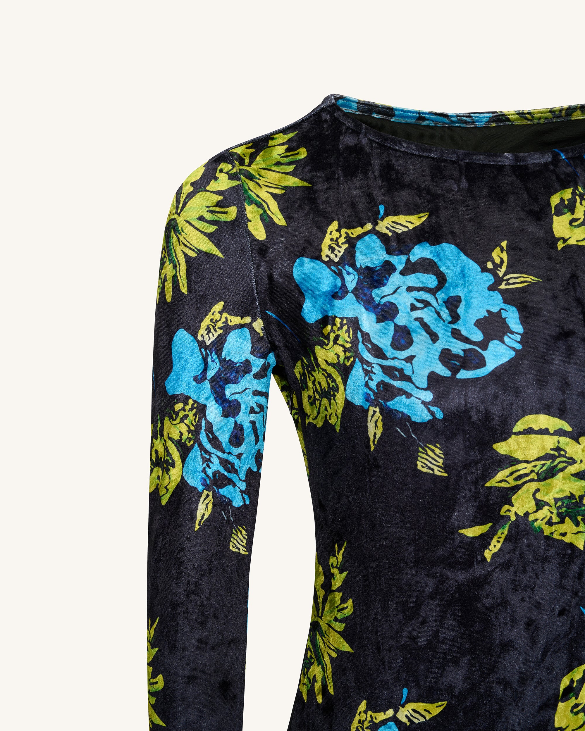 Zoe Vibrant Floral Long Sleeve Gown - Multicolor - Image 6