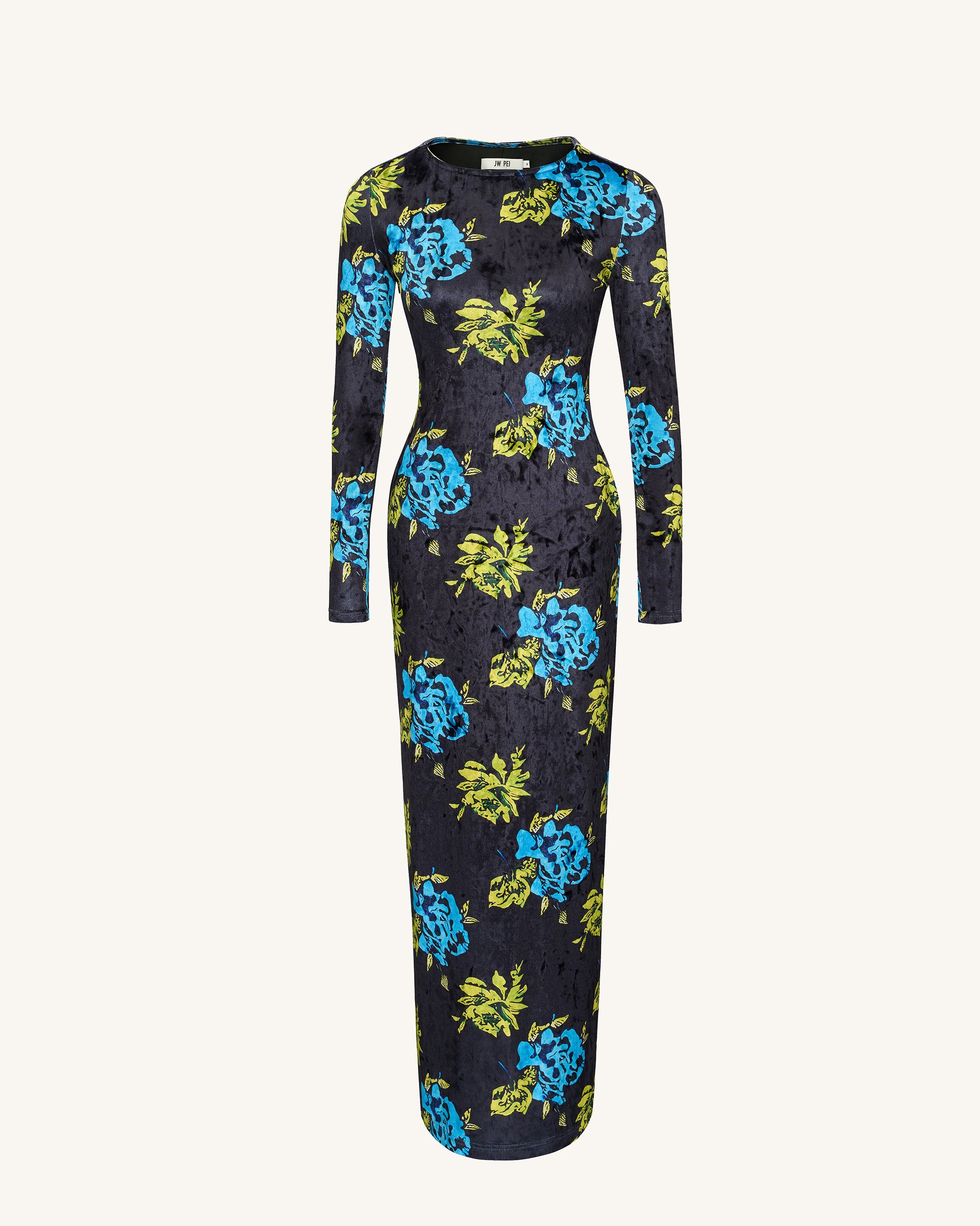 Zoe Vibrant Floral Long Sleeve Gown - Multicolor - Image 3