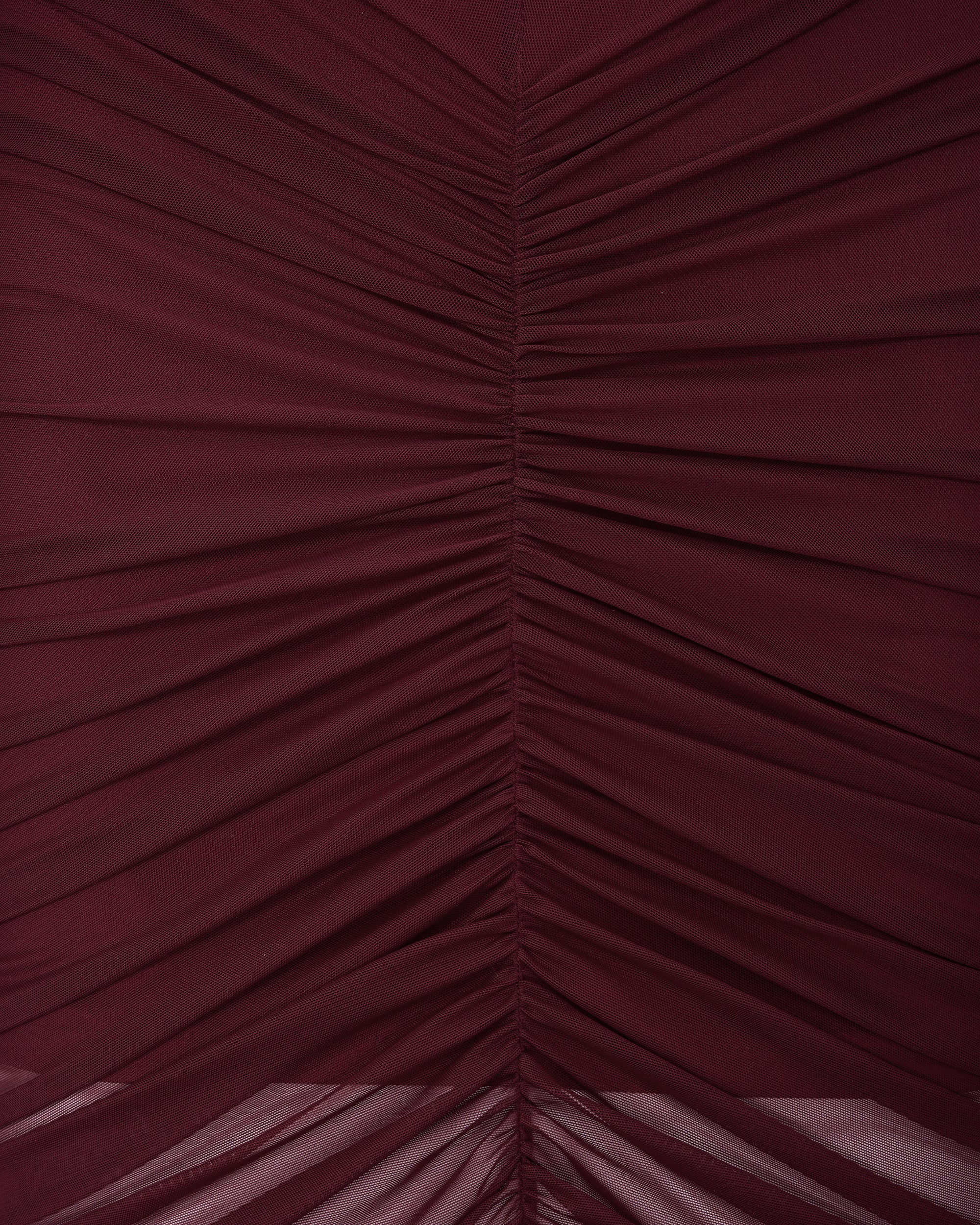 Emily Elegant Off-Shoulder Ruched Gown - Red - Image 5