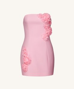 Alternative view of Blossoming Elegance Strapless Dress - Pink