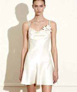 Crystal Flora Slip - White