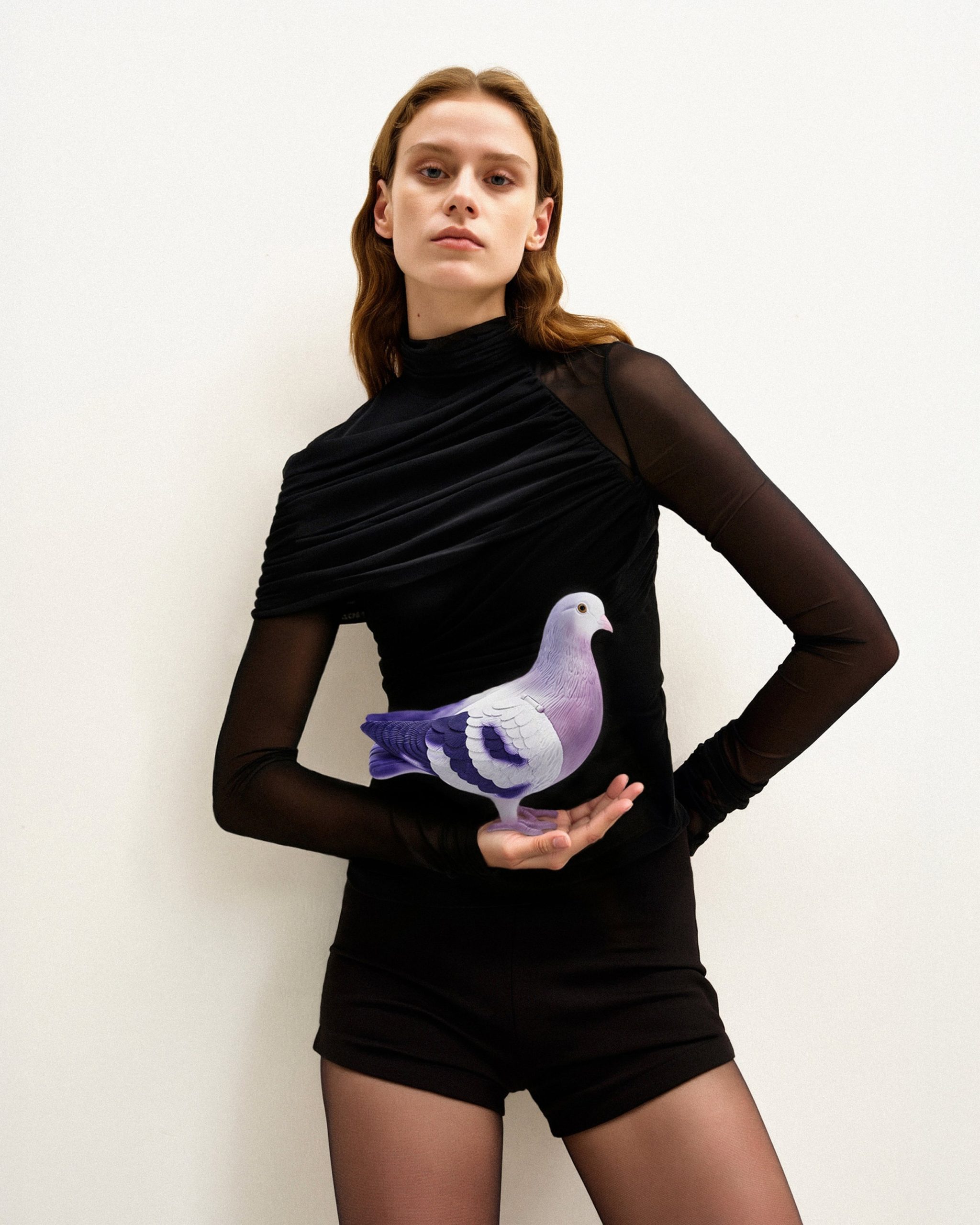 Kallie Pigeon Clutch Bag-Purple - Image 2