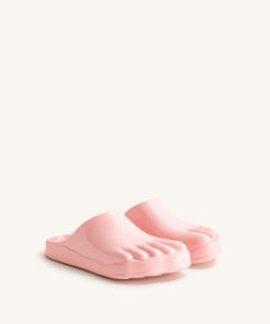 Alternative view of Hayley Toe Model Flat Mules - Pink Beige