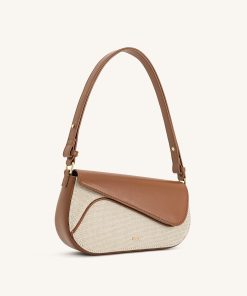 Alternative view of Addisyn Shoulder Bag - Brown Canvas