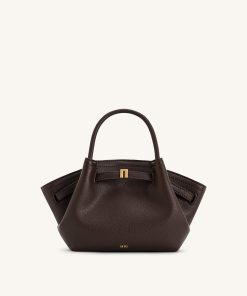Hana Mini Tote Bag - Dark Brown