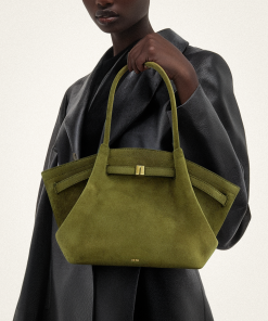 Alternative view of Hana Medium Faux Suede Tote Bag - Dark Olive