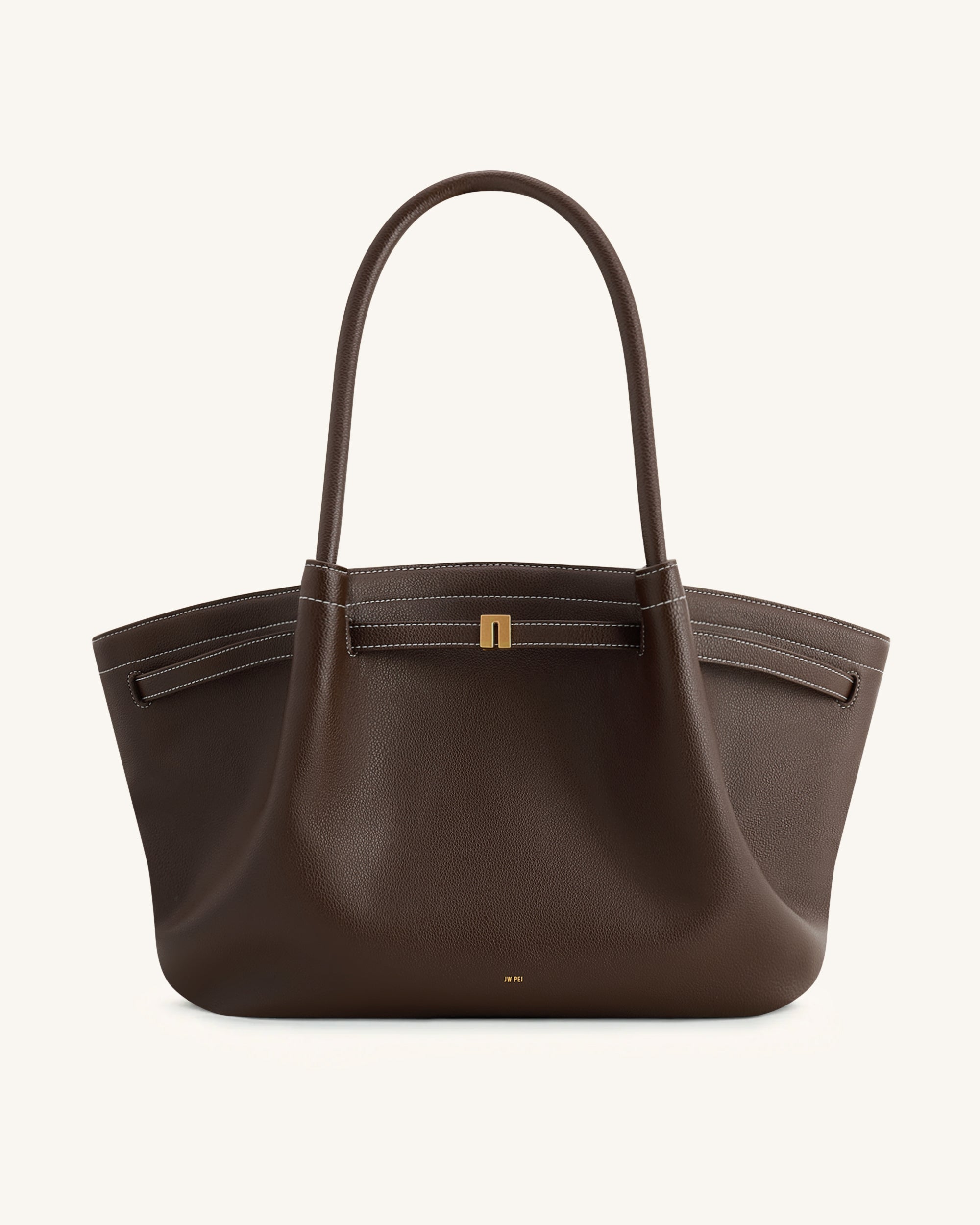 Hana Large Tote Bag - Dark Brown - Image 3