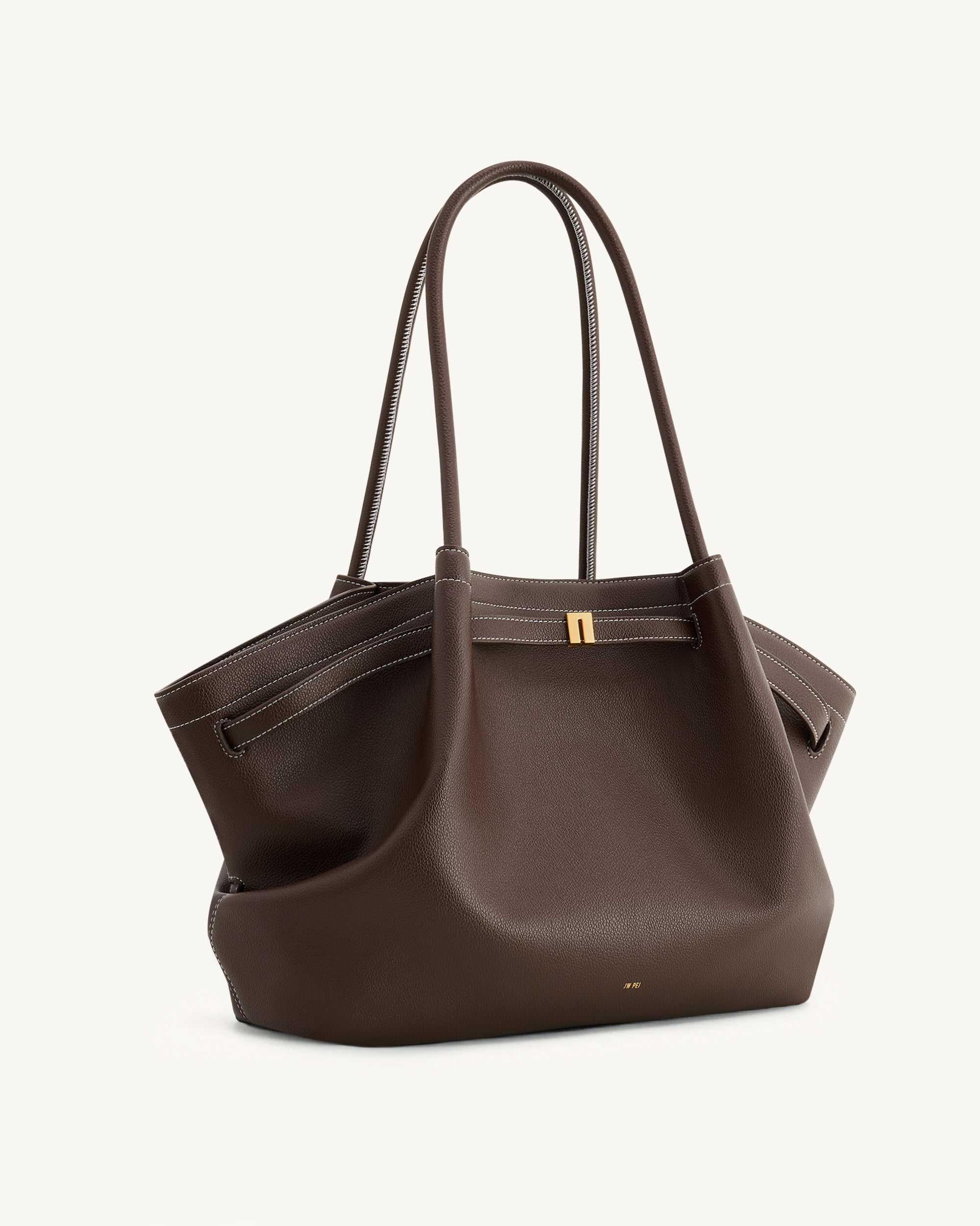 Hana Large Tote Bag - Dark Brown - Image 4