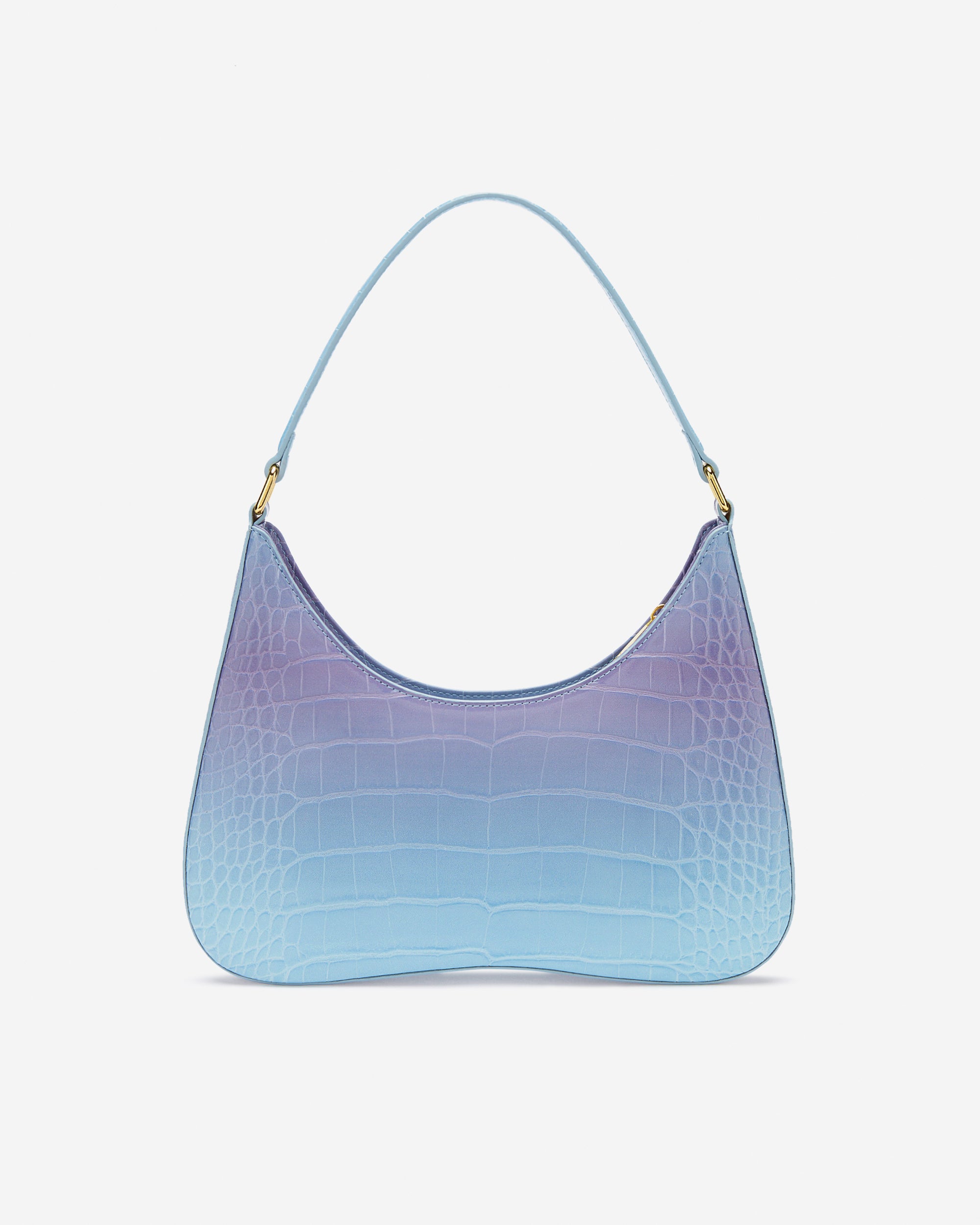 Ruby Shoulder Bag - Blue & Purple Gradient Croc - Image 3