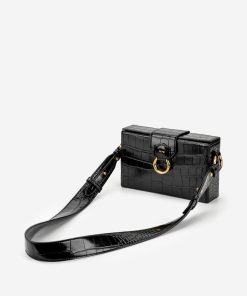 Alternative view of Grace Box Bag - Black Croc