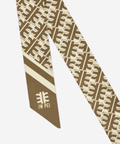 Alternative view of FEI Faux Silk Twill Scarf - Brown