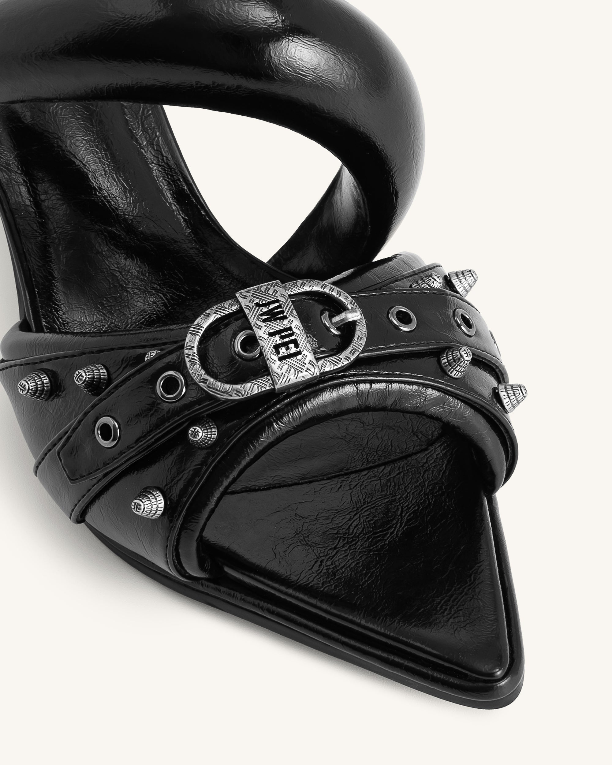 Sara Studded Mule - Black - Image 6