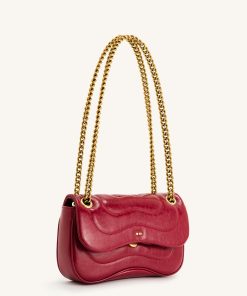Alternative view of Tina Quilted Chain Crossbody - Claret