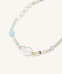 Alternative view of Amazonite Multi Beaded Necklace