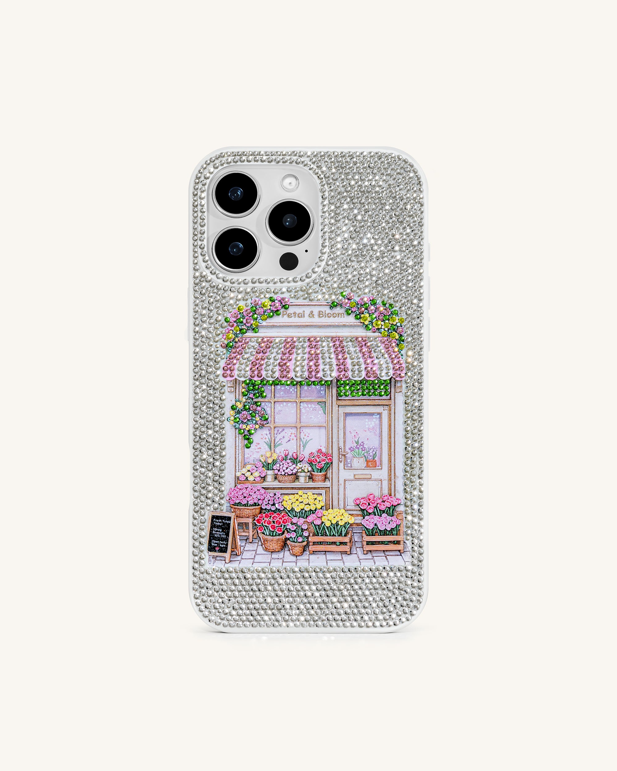 Ellie Floral Shoppe Phone Case - Multicolor White