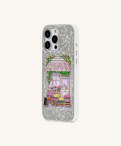 Alternative view of Ellie Floral Shoppe Phone Case - Multicolor White