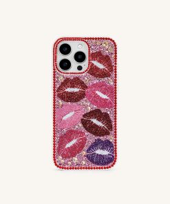Kiss of Glamour Phone Case - Multicolor Red