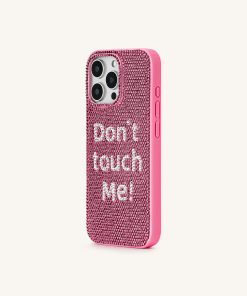 Alternative view of Don't Touch Me! iPhone Case - Multicolor Pink