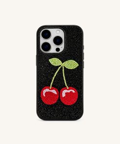Cherry Phone Case - Multicolor Black