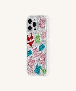 Alternative view of Lingerie Pattern Artificial Crystal Phone Case – Multicolor