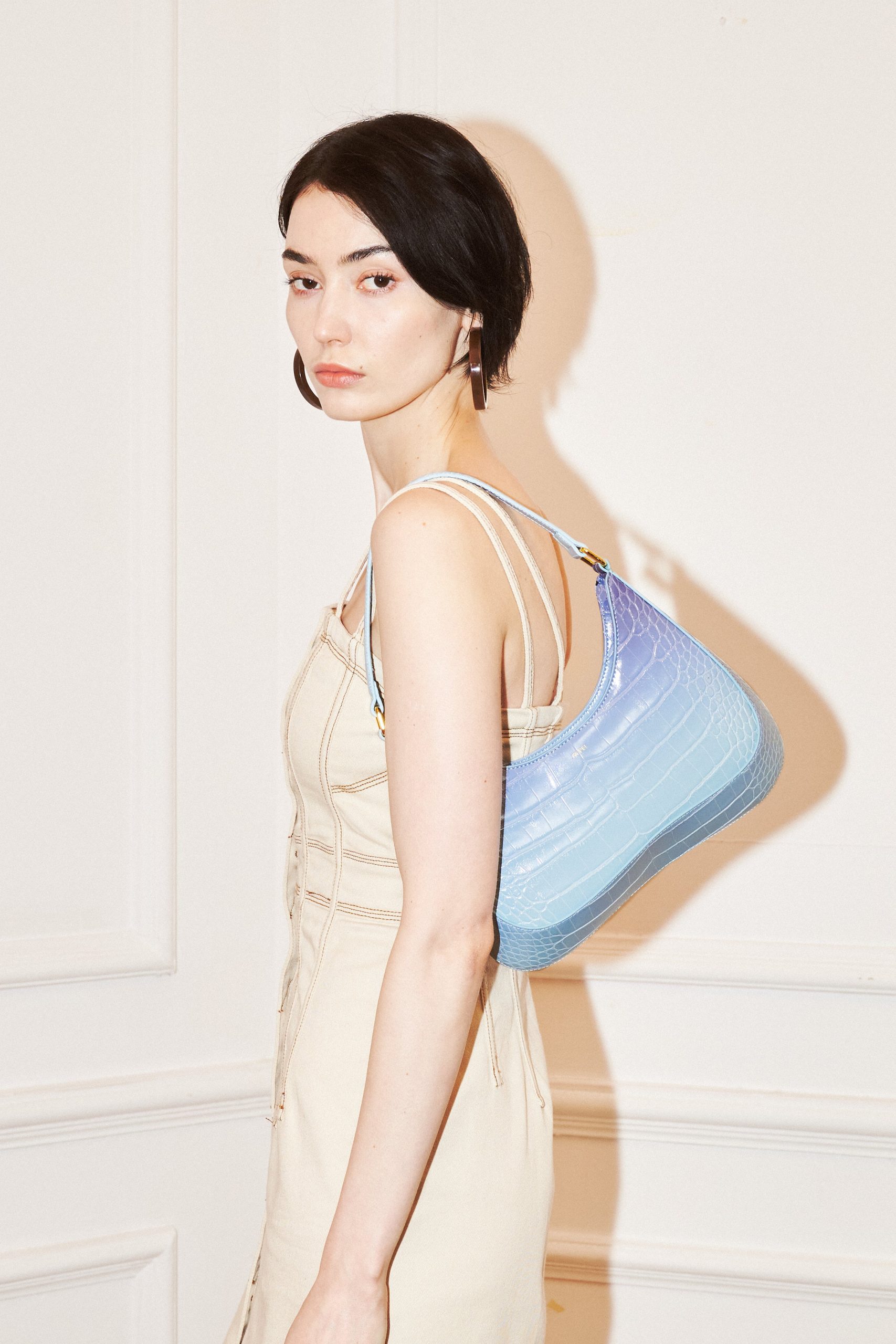 Ruby Shoulder Bag - Blue & Purple Gradient Croc - Image 5