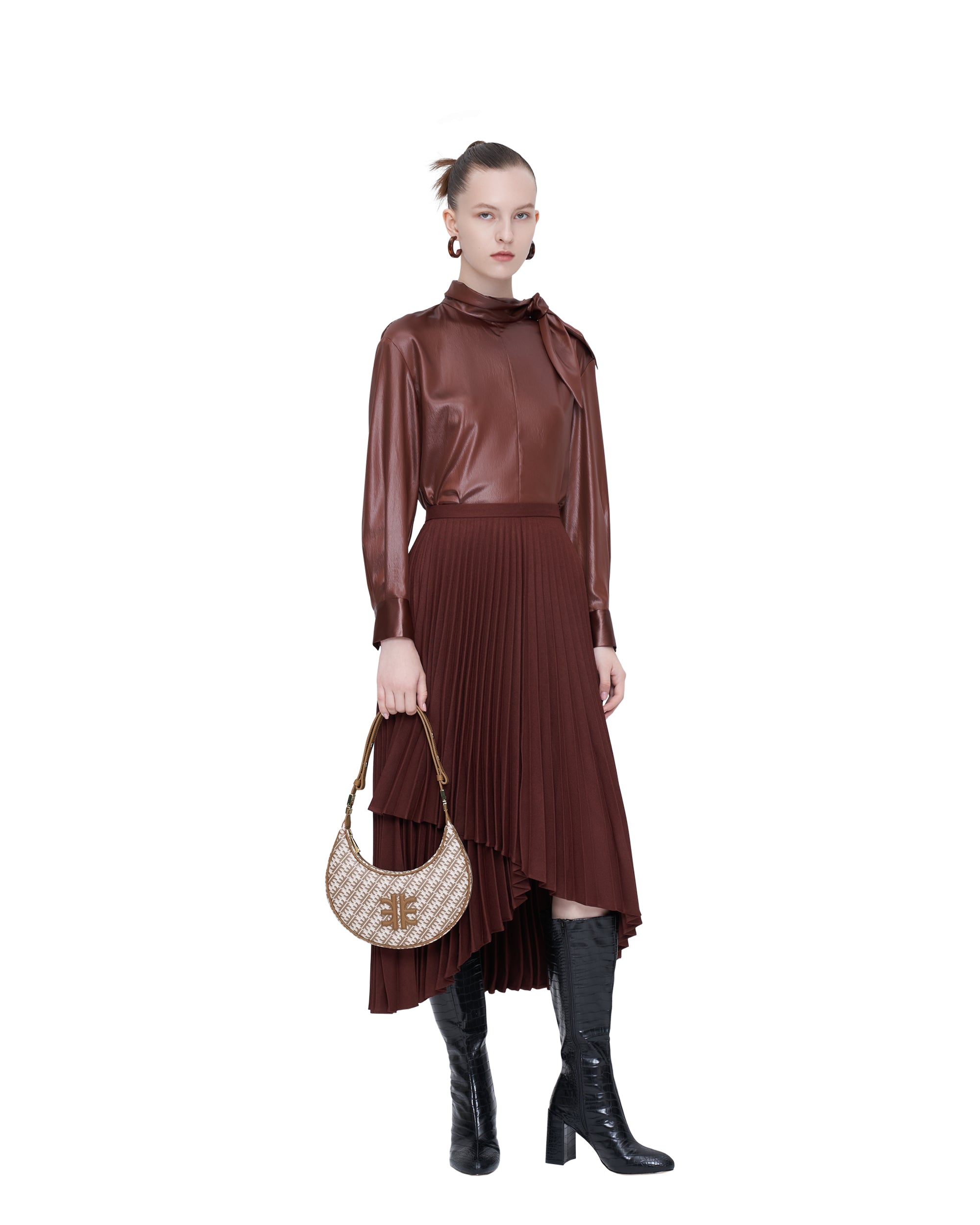 FEI Half Moon Bag - Brown - Image 5