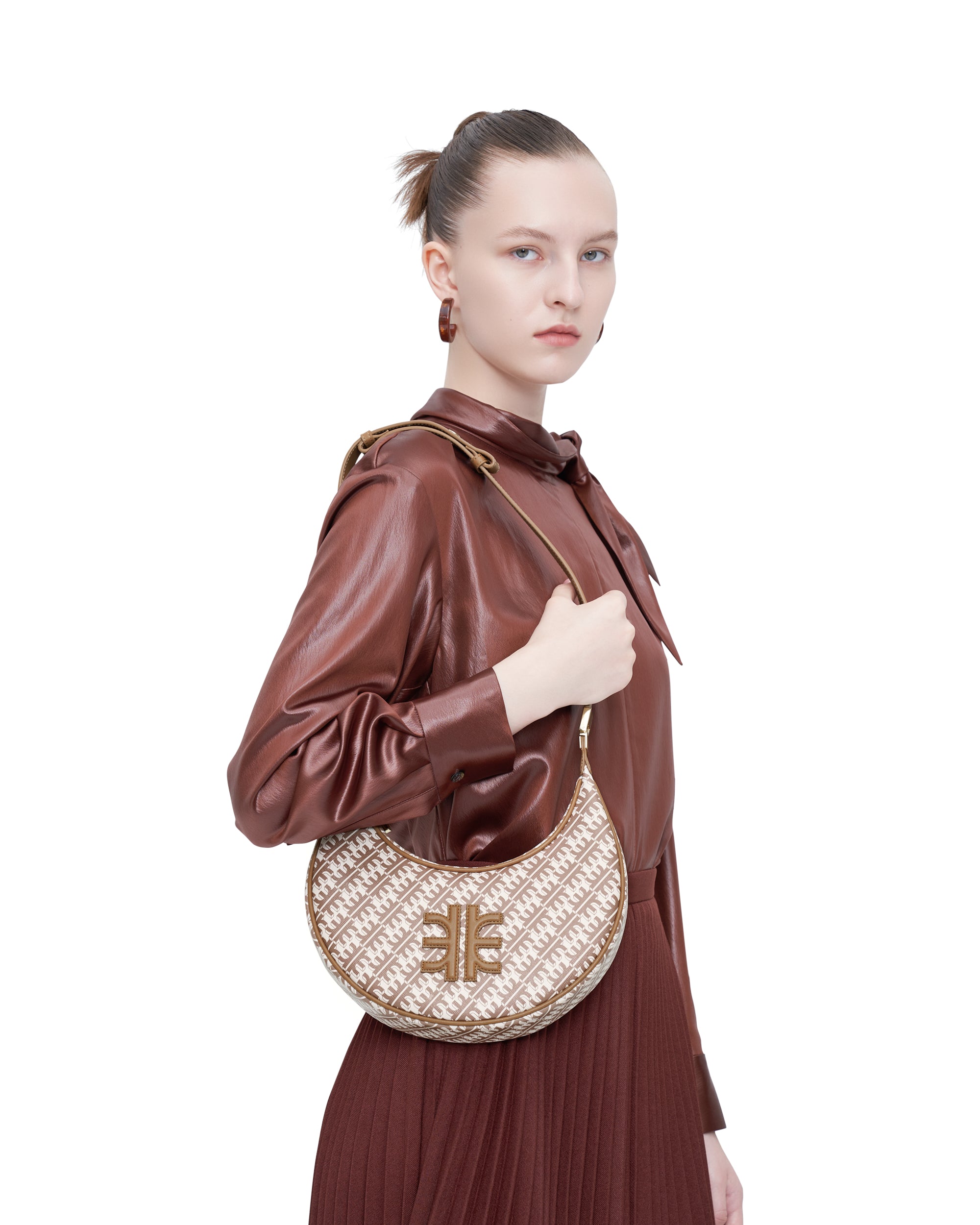 FEI Half Moon Bag - Brown - Image 6
