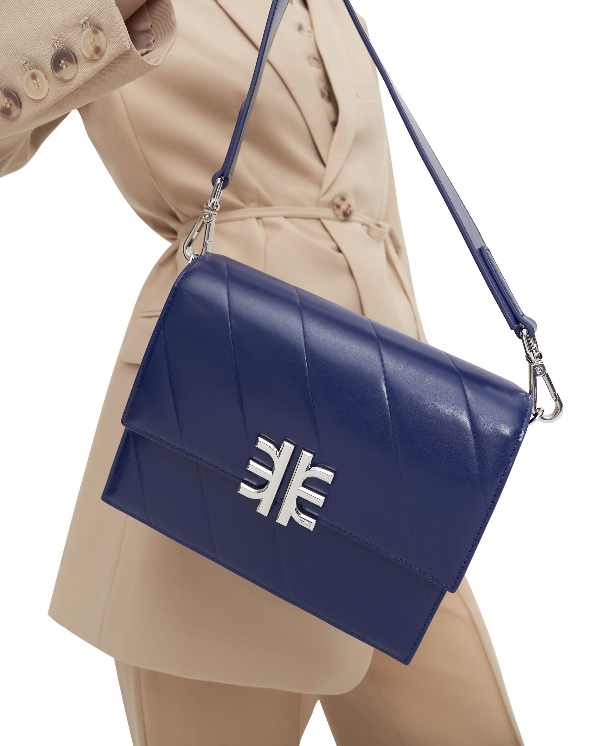 Mira Mini Flap Bag - Dark Blue - Image 7