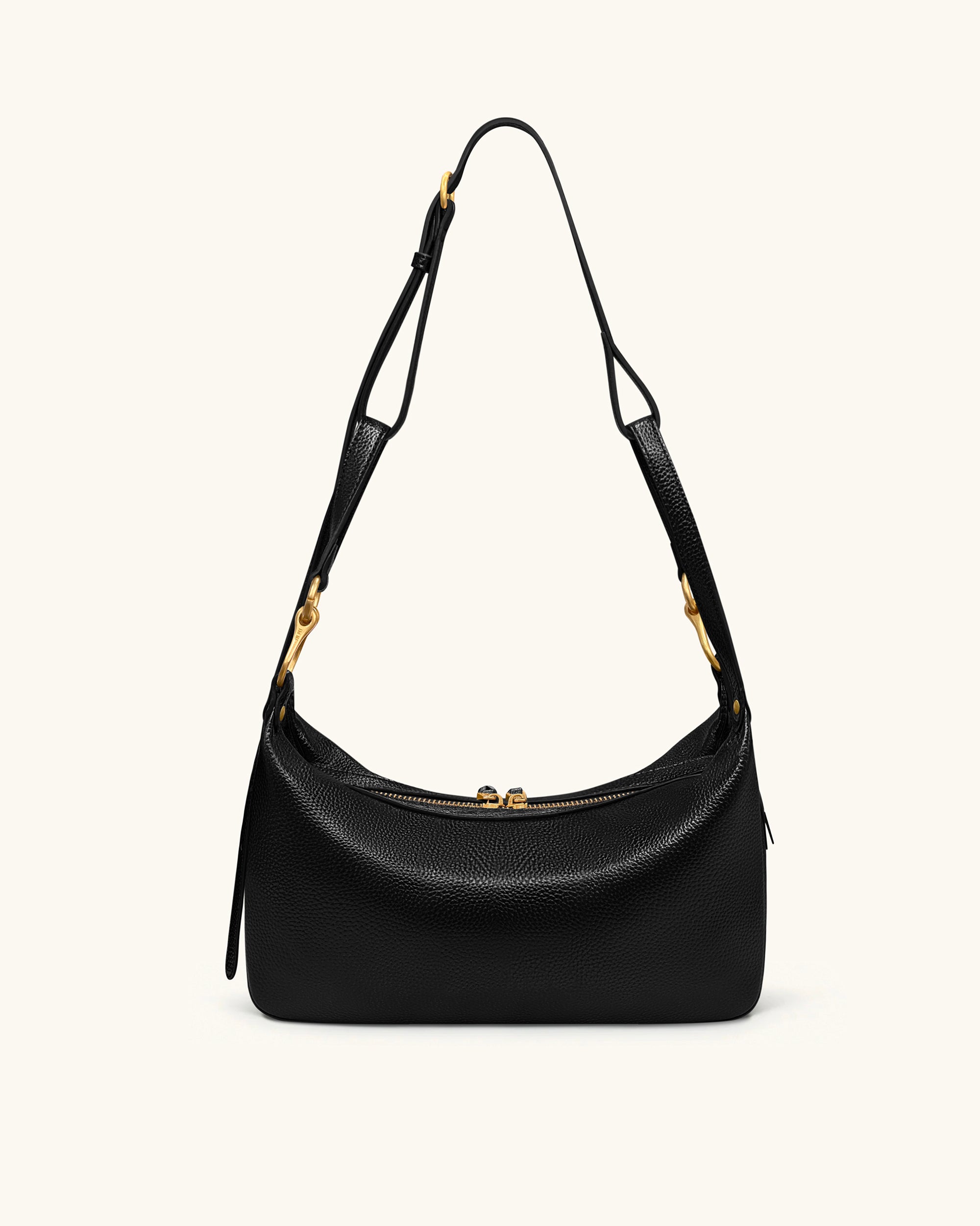 Selia Soft-Grain Crossbody Bag - Black - Image 4