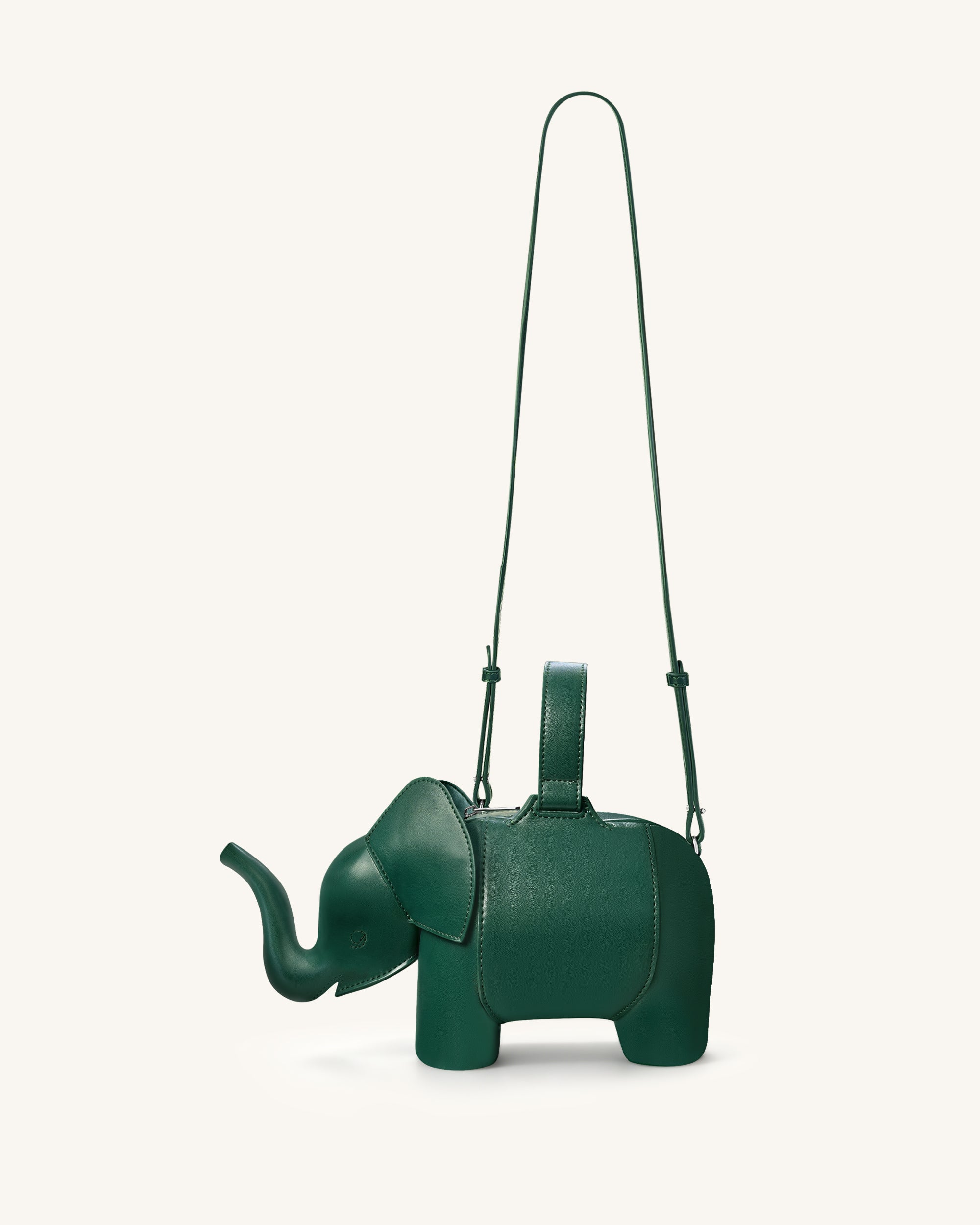 Claire Elephant Shaped Handbag - Green - Image 3