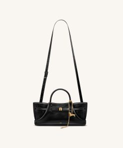 Alternative view of Maeve Dachshund Metal Charm Tote Bag - Black