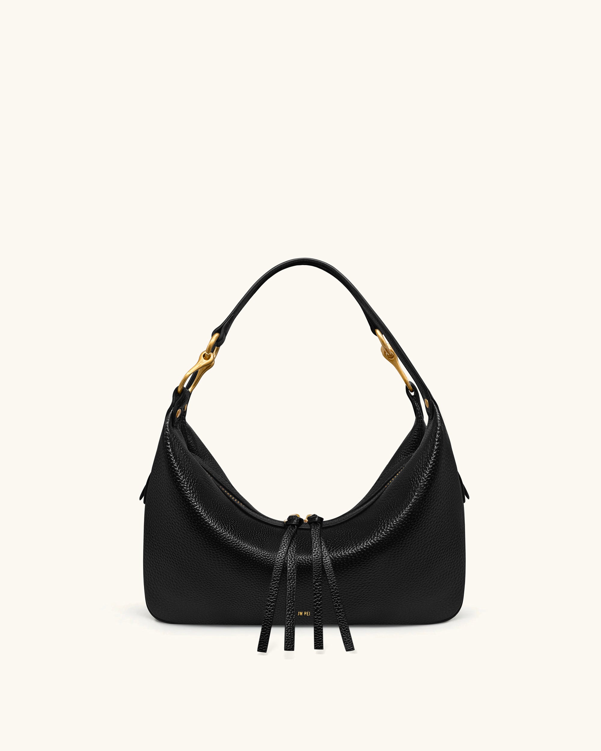 Selia Soft-Grain Crossbody Bag - Black - Image 2