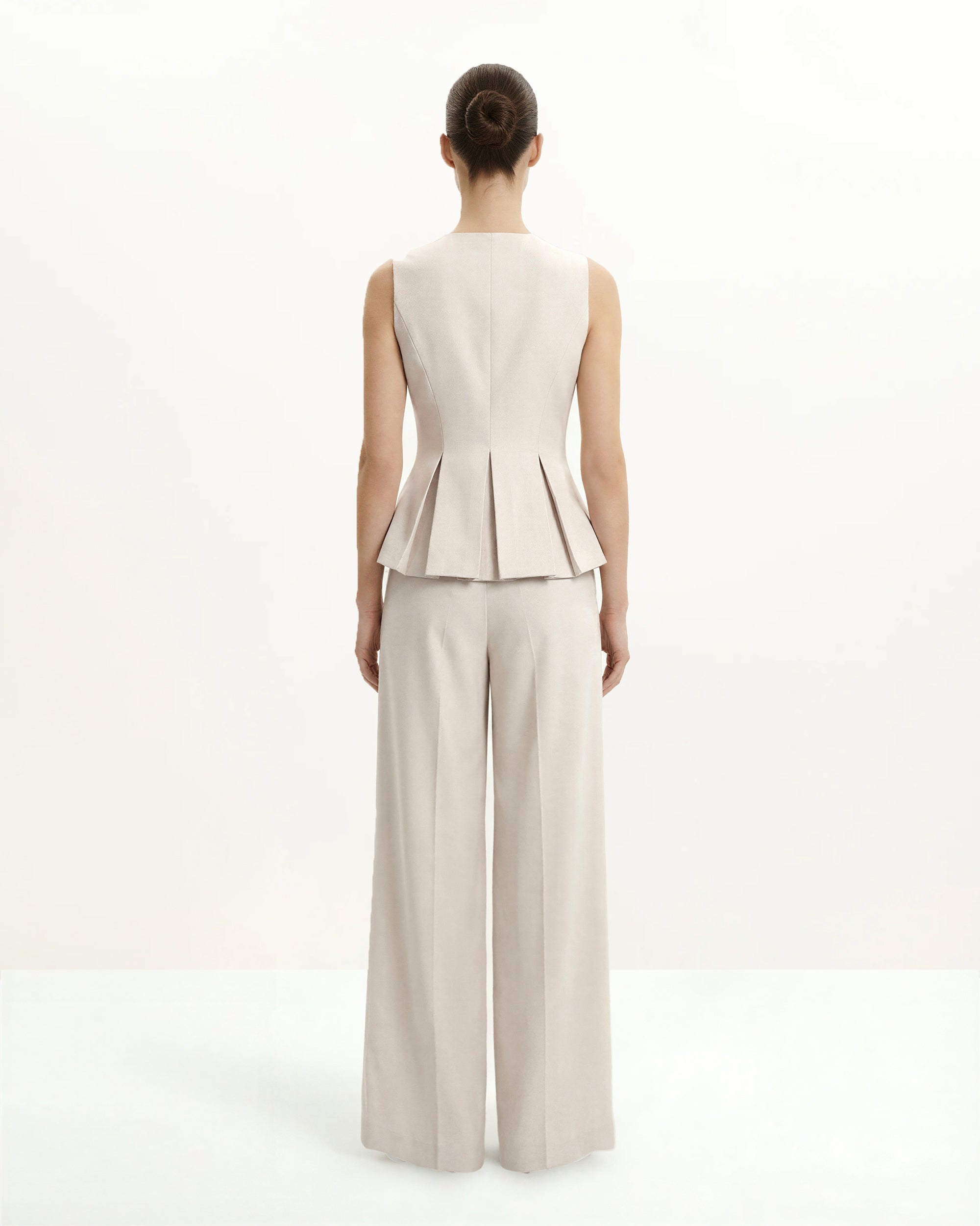 Structured Seam Round - Beige - Image 3