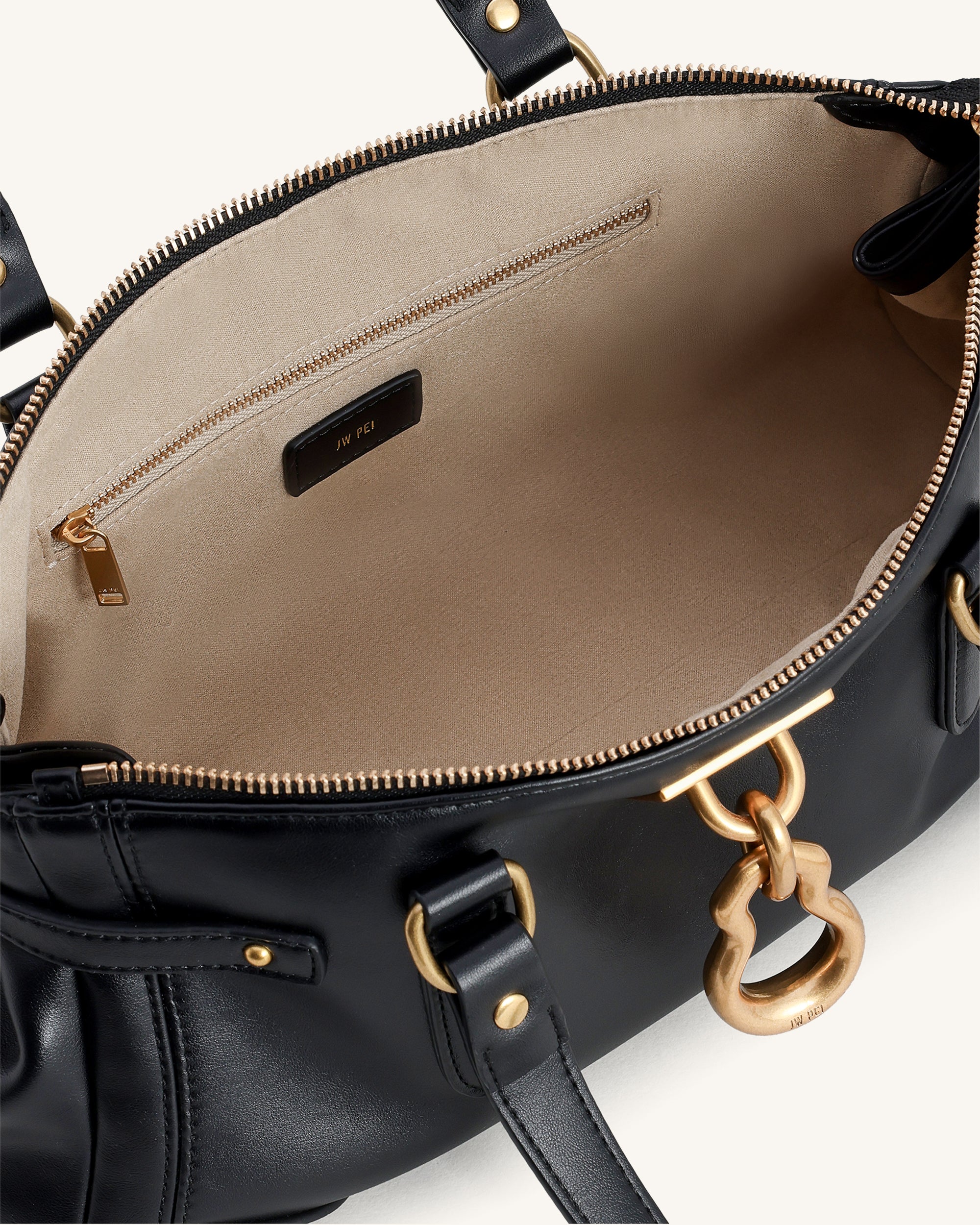 Yvette Elongated Tote Bag - Black - Image 5